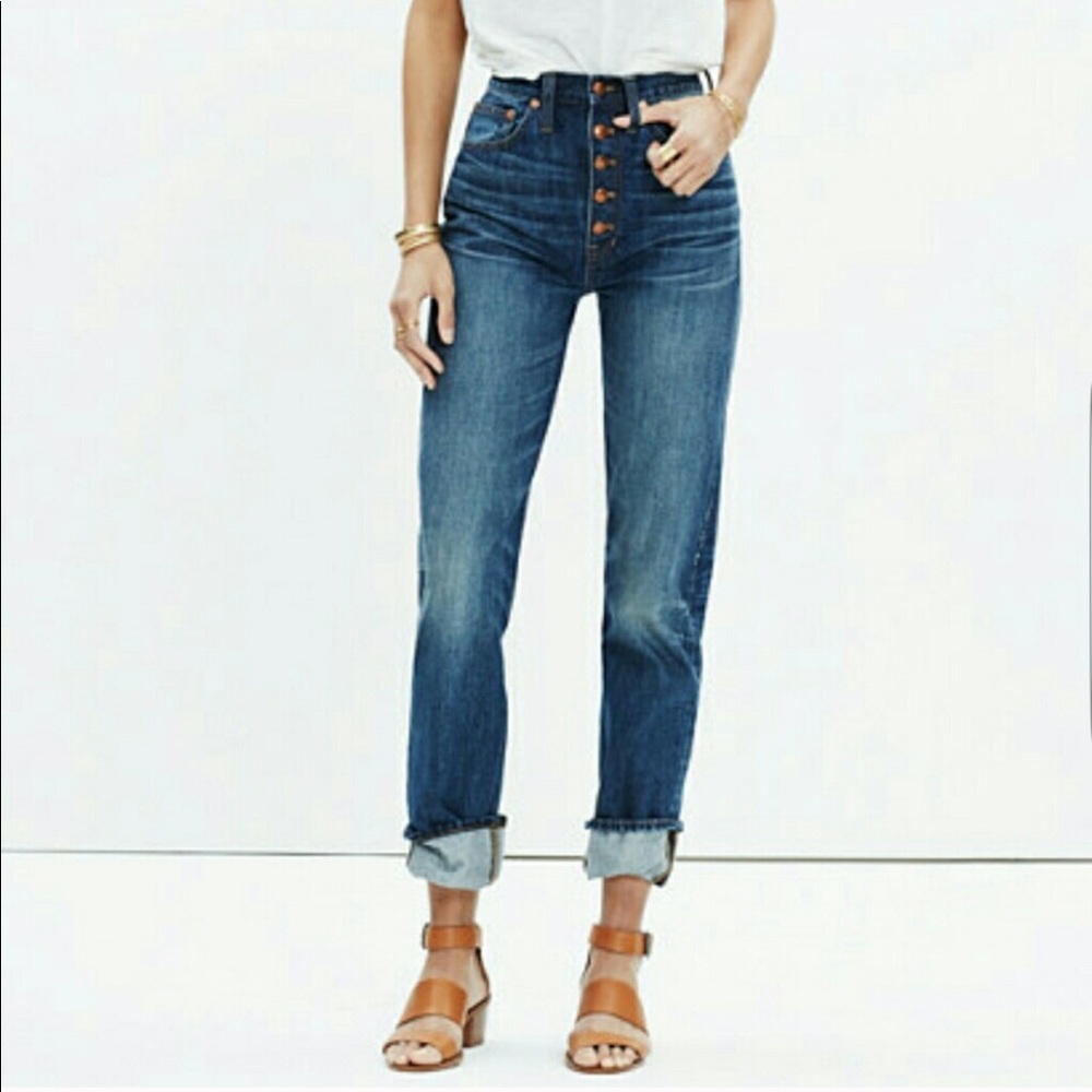 Madewell Rivet & Thread Button fly high rise jeans